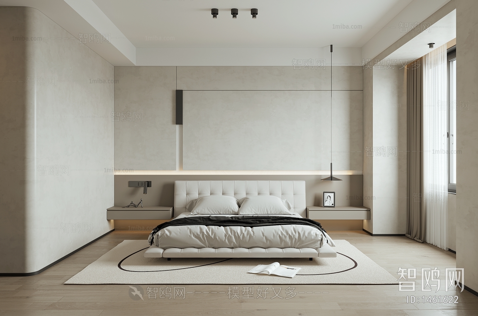 Modern Wabi-sabi Style Bedroom