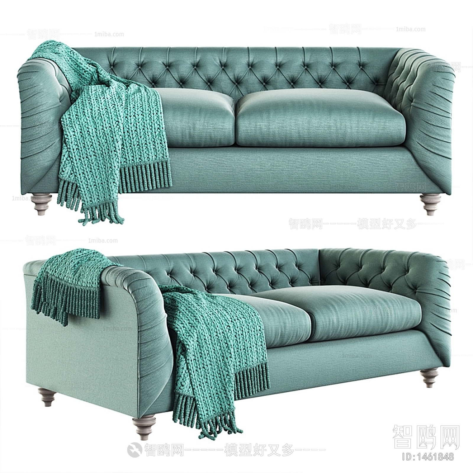 Simple European Style A Sofa For Two