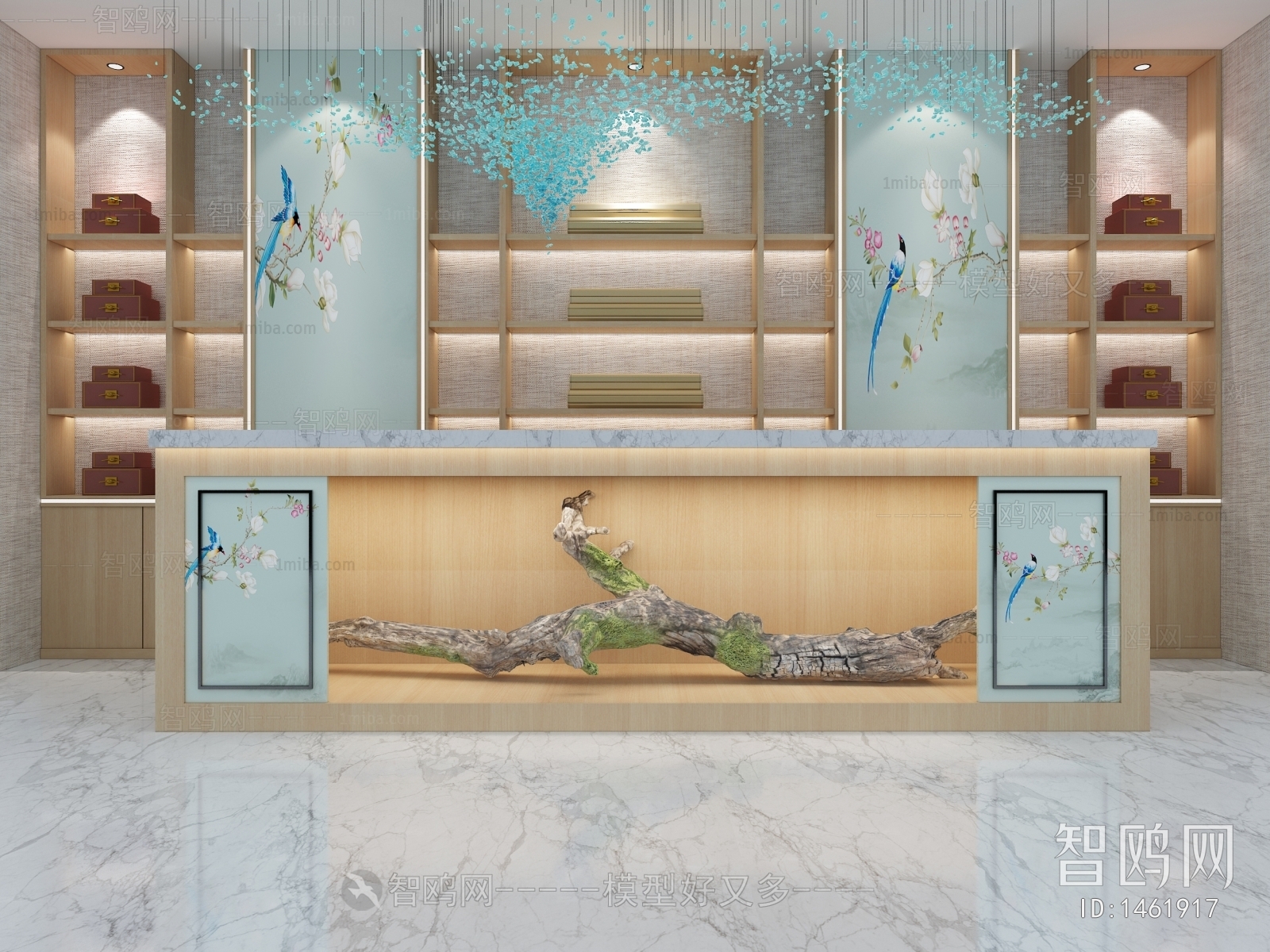 New Chinese Style Reception Desk