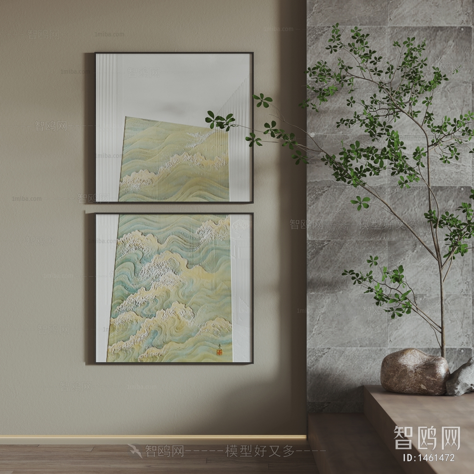 新中式艺术抽象挂画