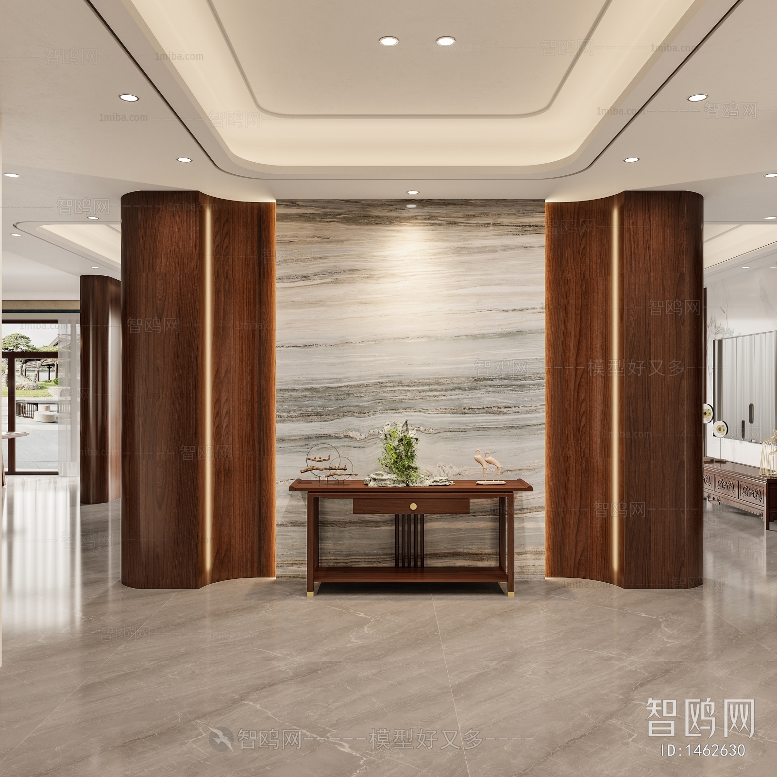 New Chinese Style Hallway