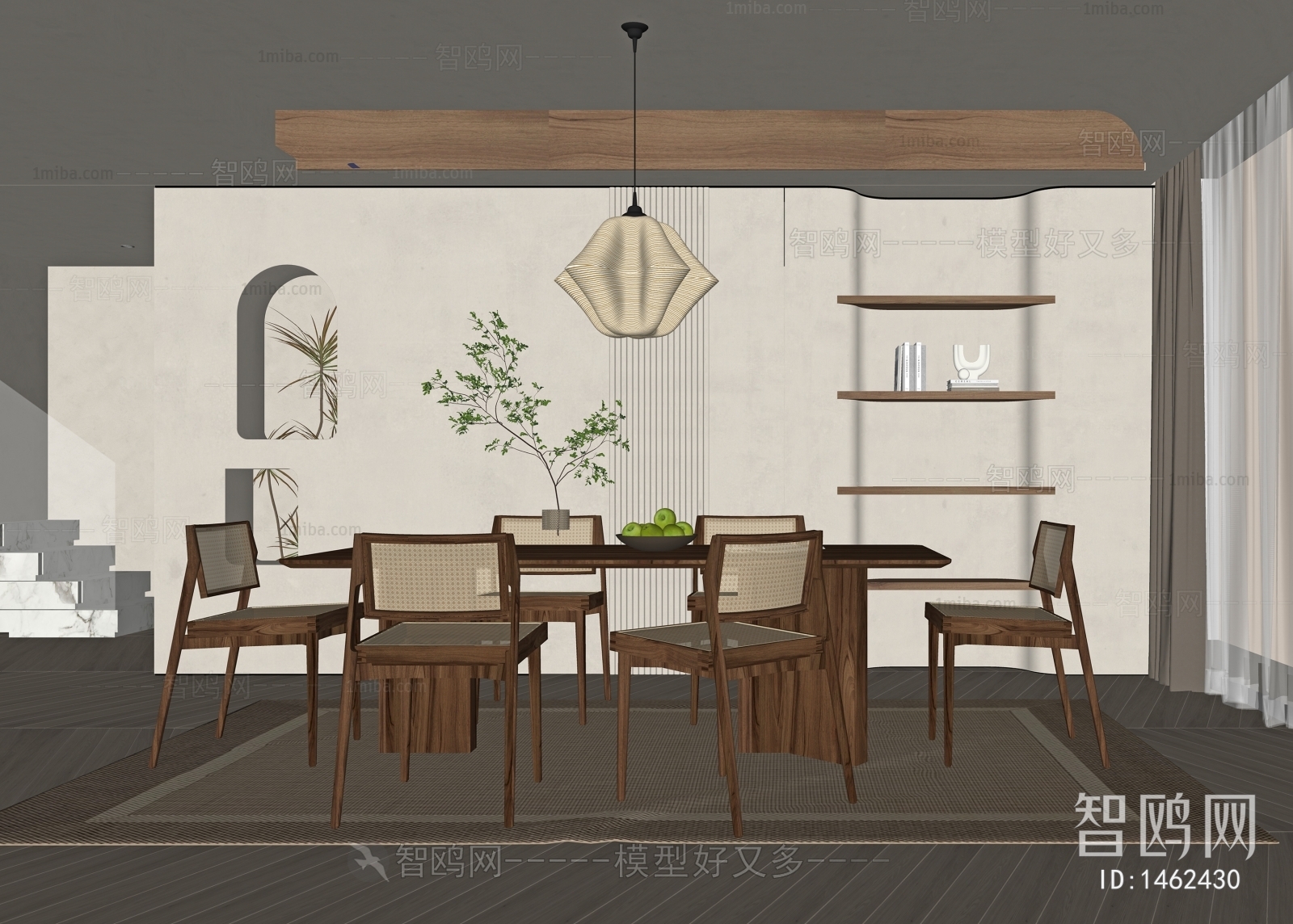 Wabi-sabi Style Dining Room