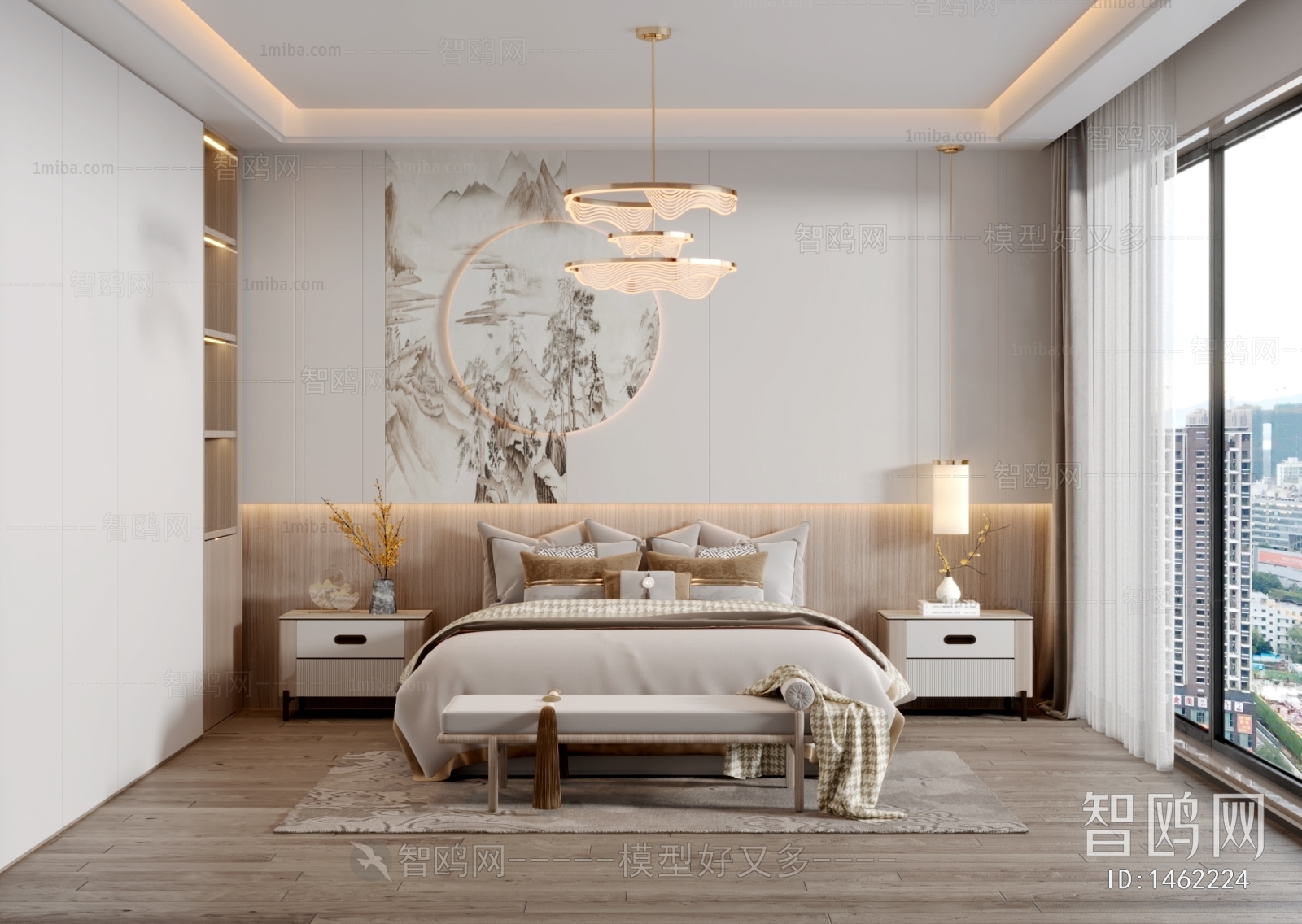 New Chinese Style Bedroom