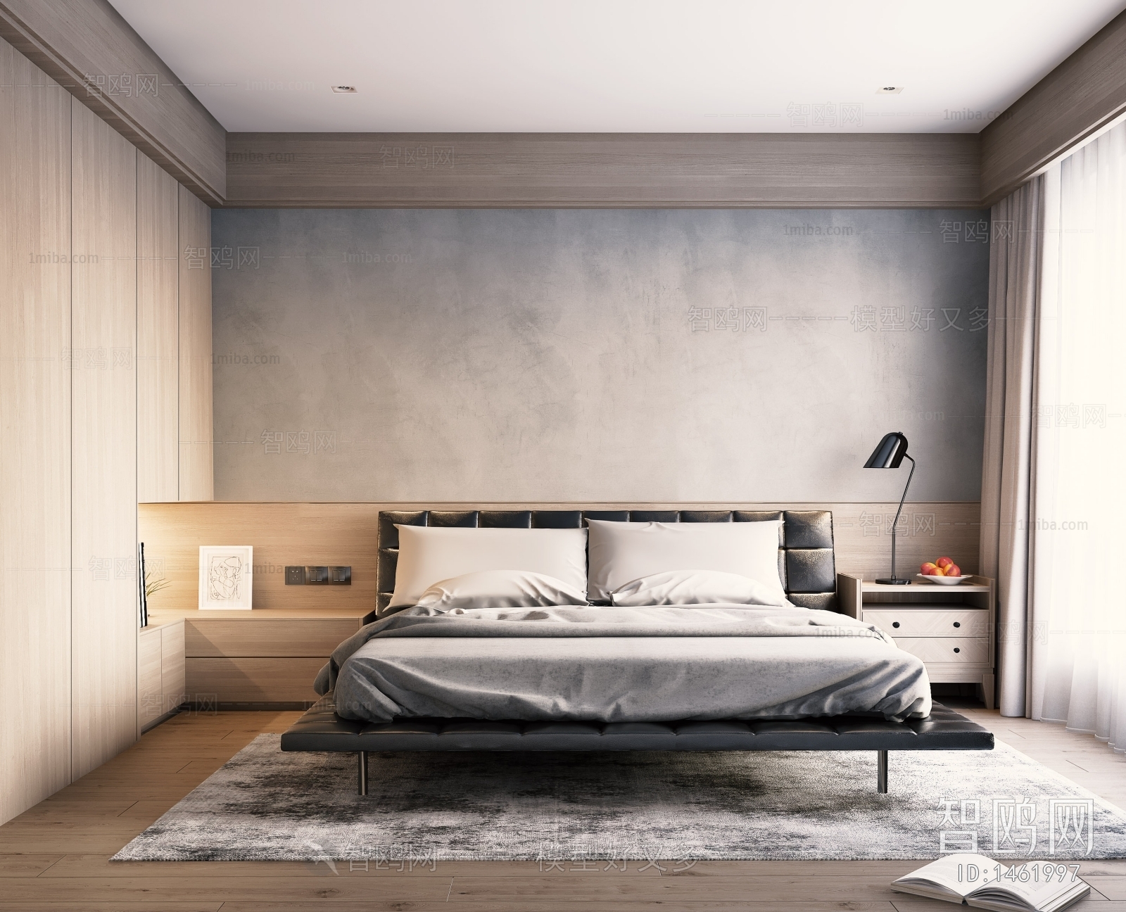 Modern Wabi-sabi Style Bedroom