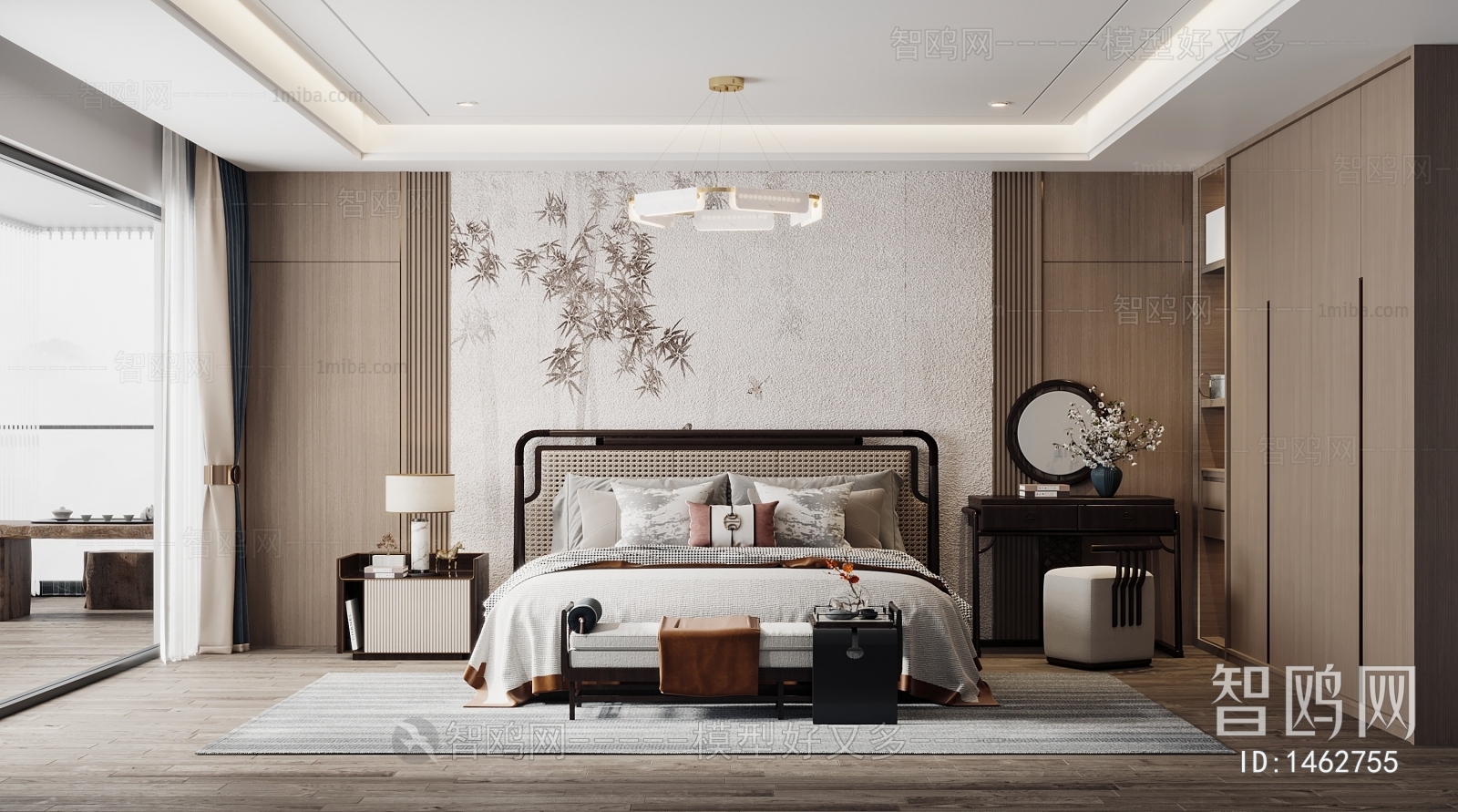 New Chinese Style Bedroom