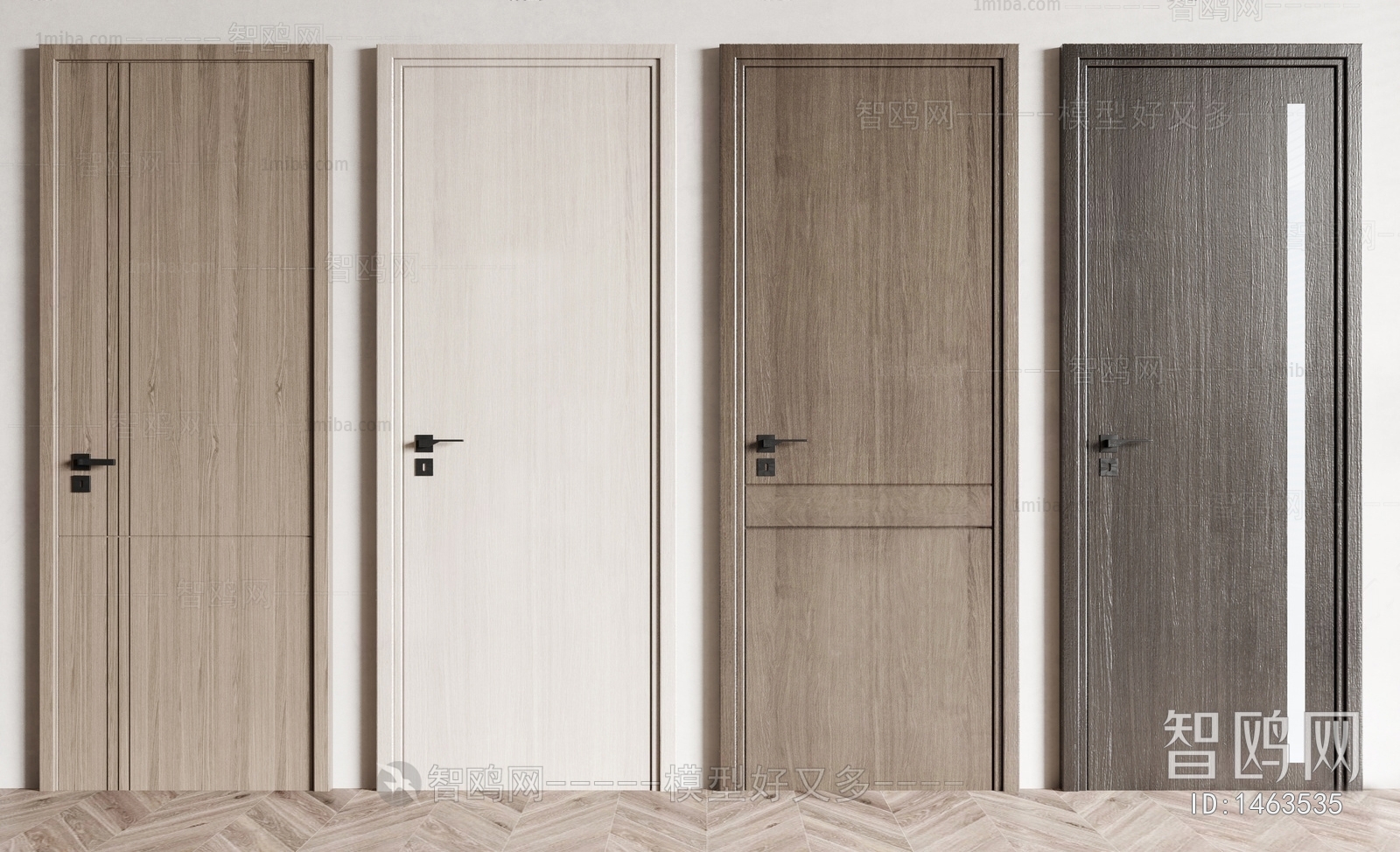 Modern Solid Wood Door