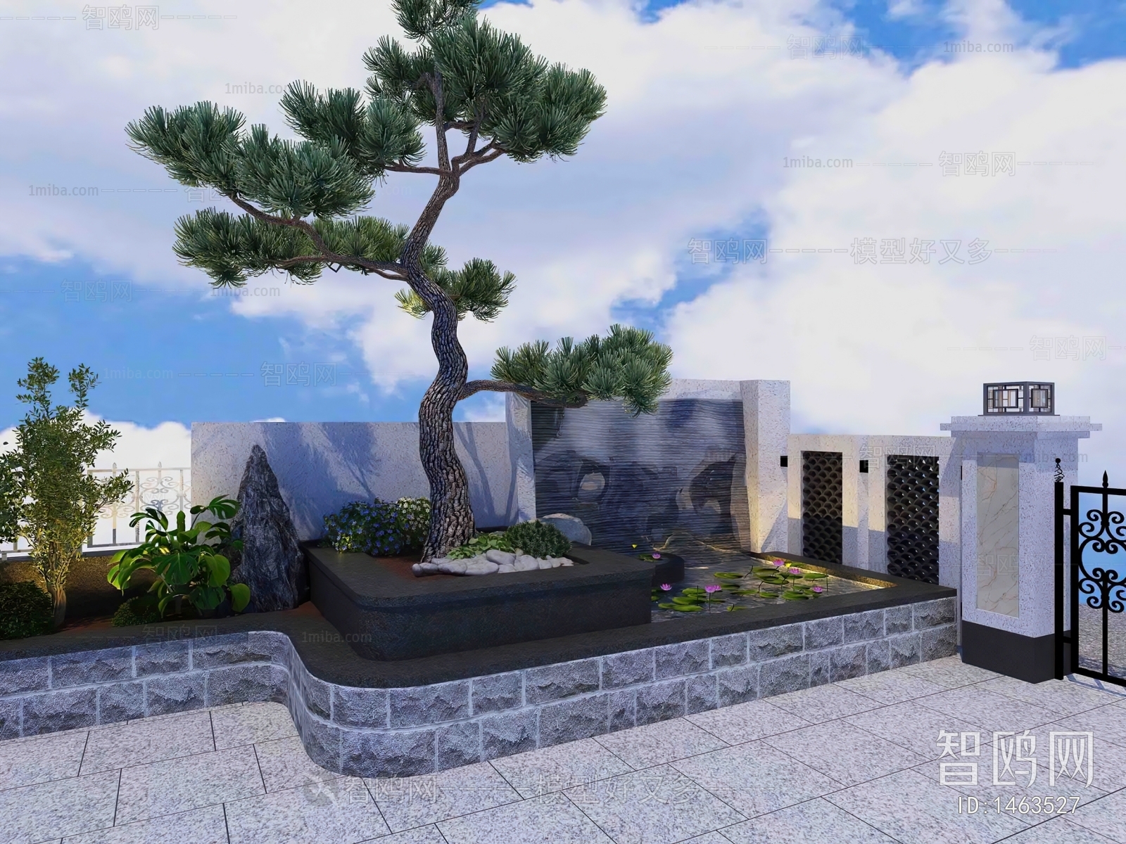 New Chinese Style Courtyard/landscape