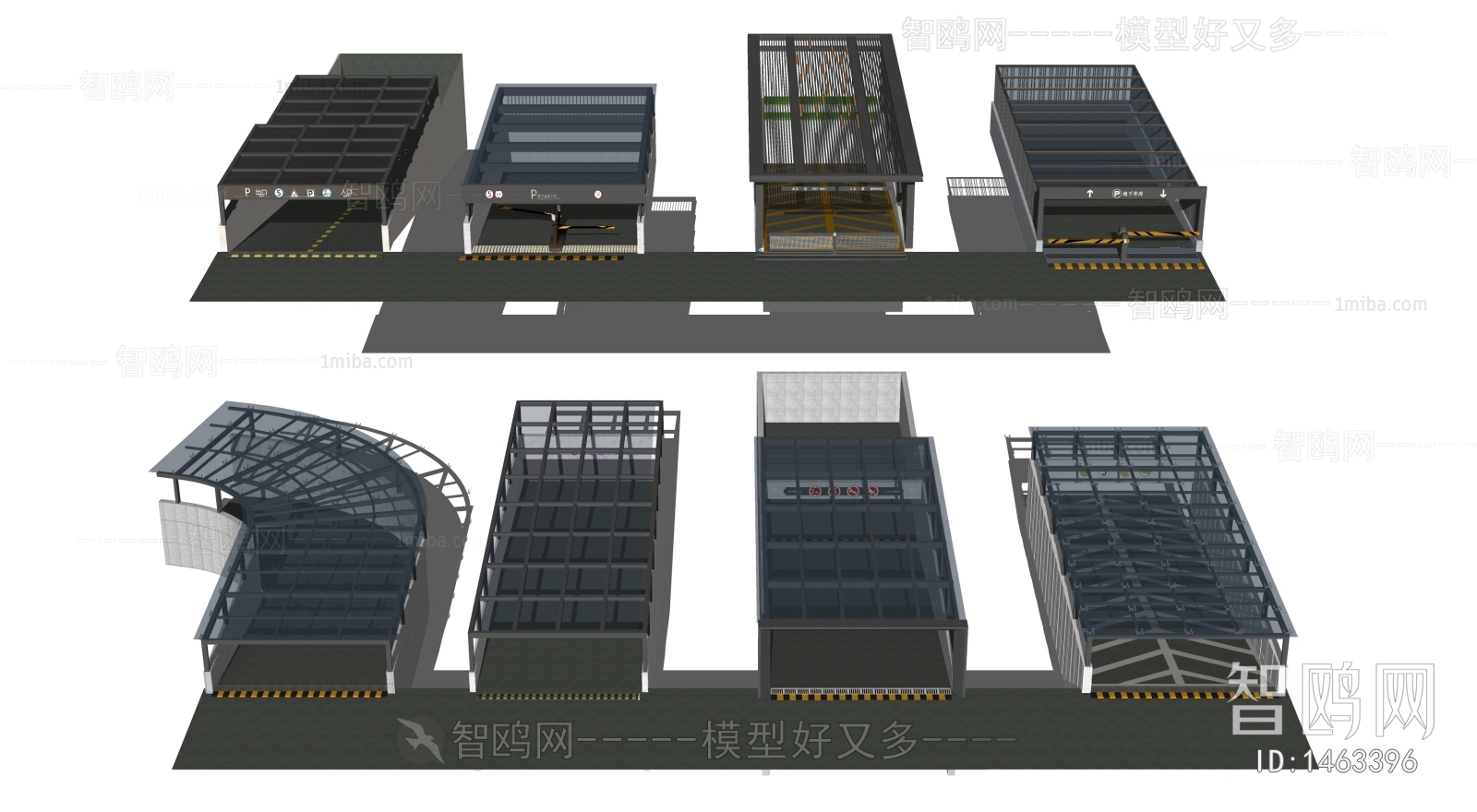 现代地下车库出入口