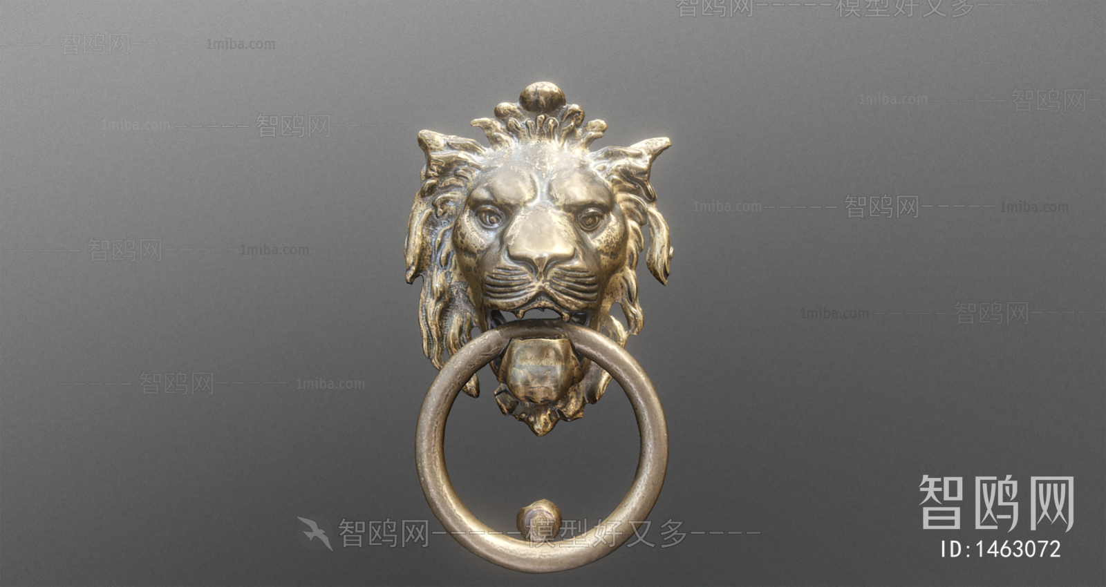 中式狮子门环