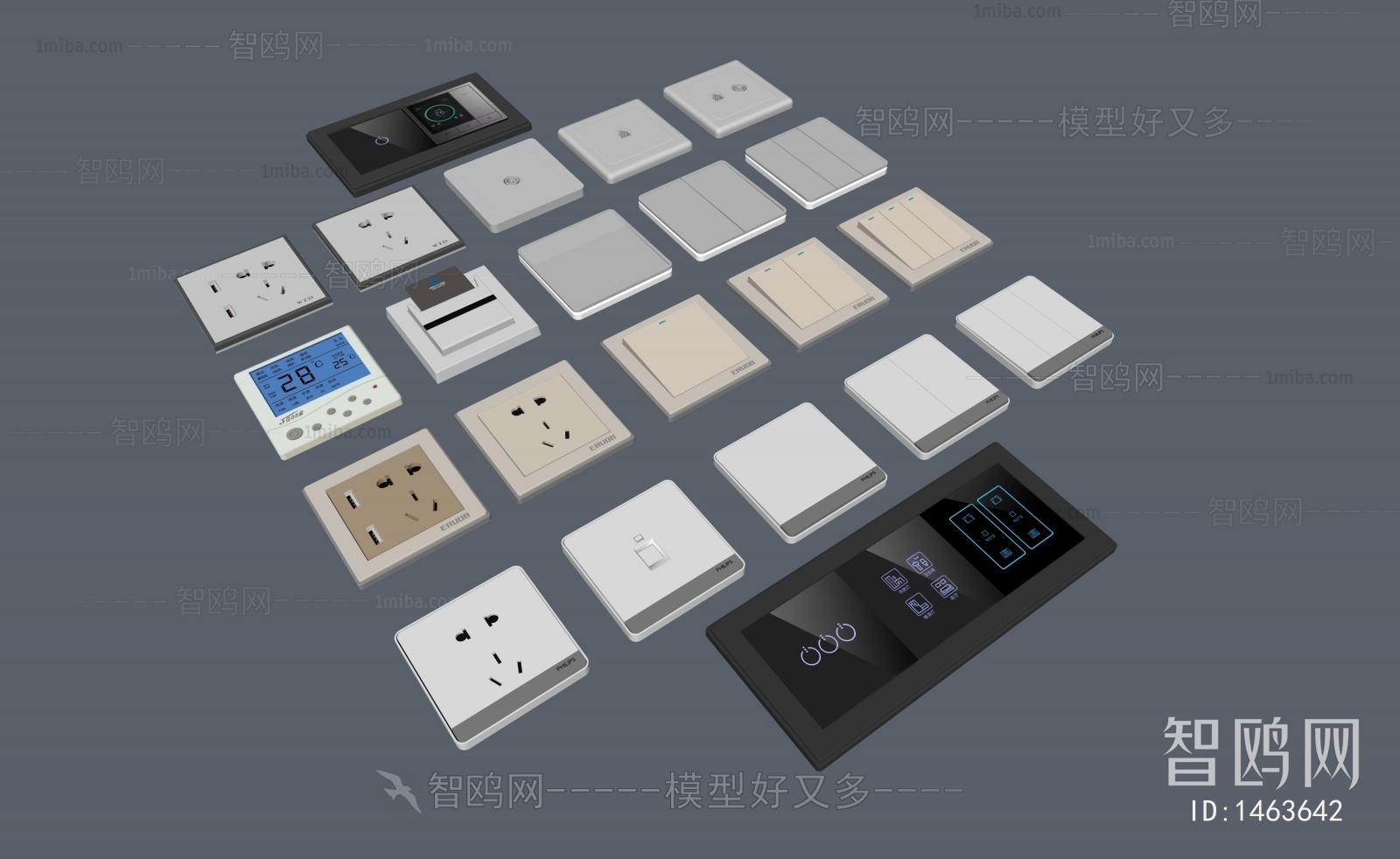 Modern Switch Socket Panel