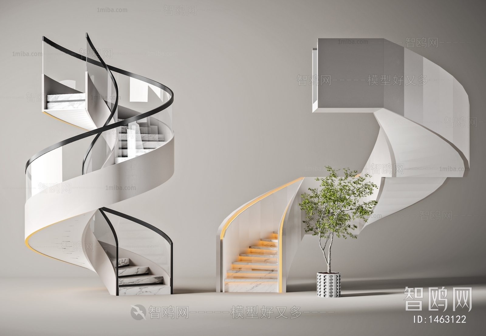 Modern Rotating Staircase