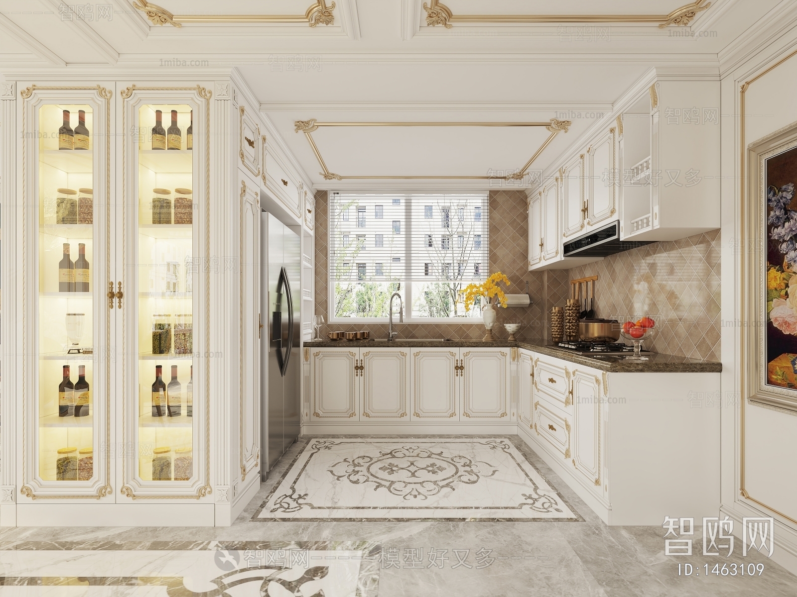 French Style Open Kitchen