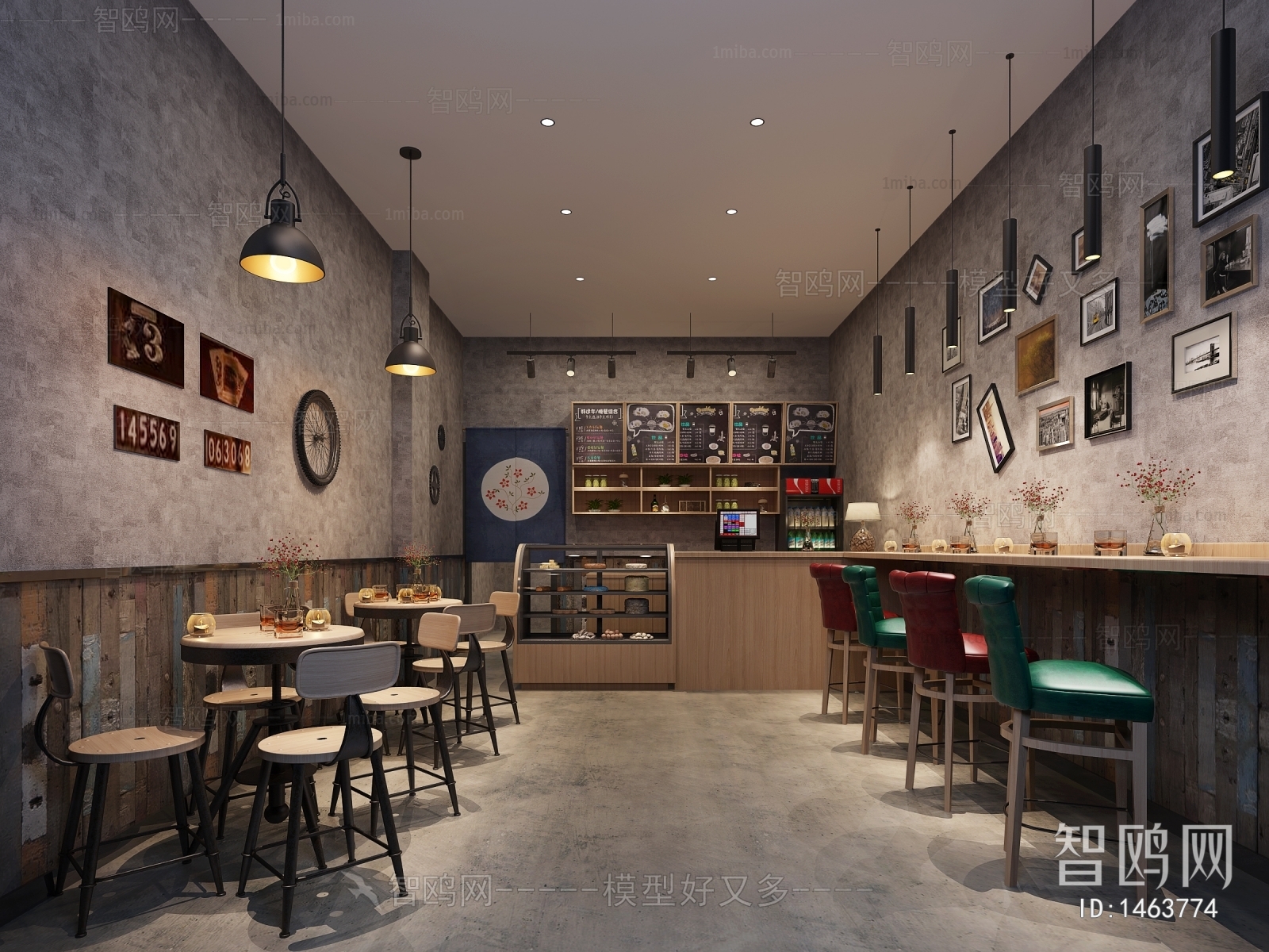 Industrial Style Milk Tea Shop