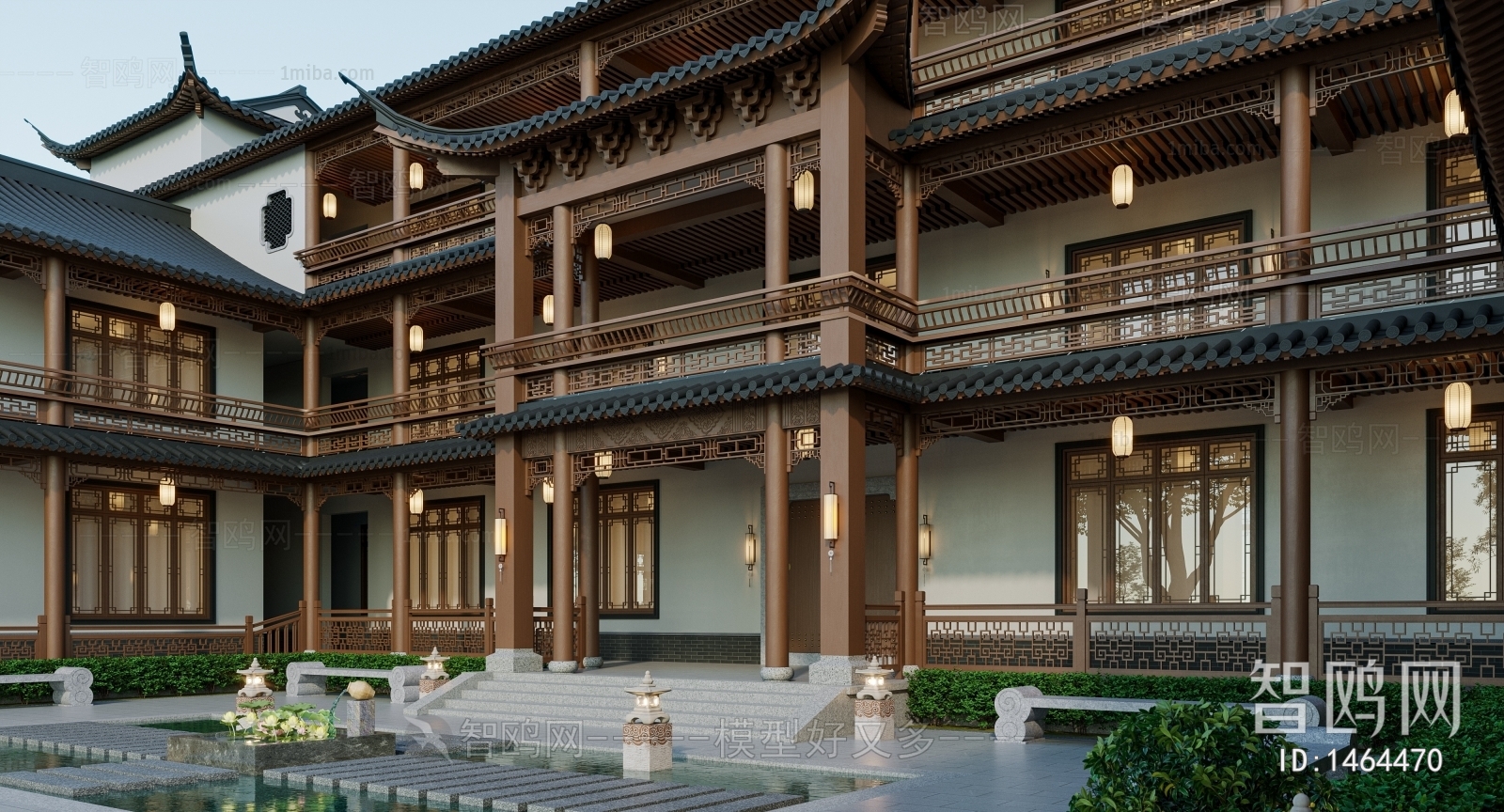 Chinese Style Villa Appearance