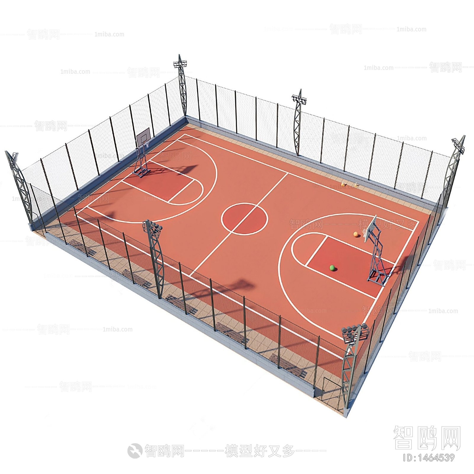 现代篮球场