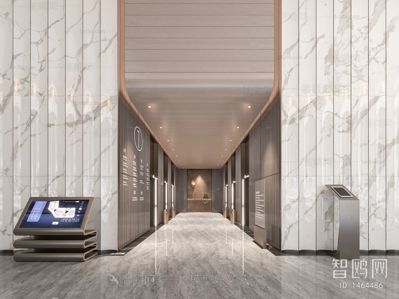 Modern Corridor/elevator Hall