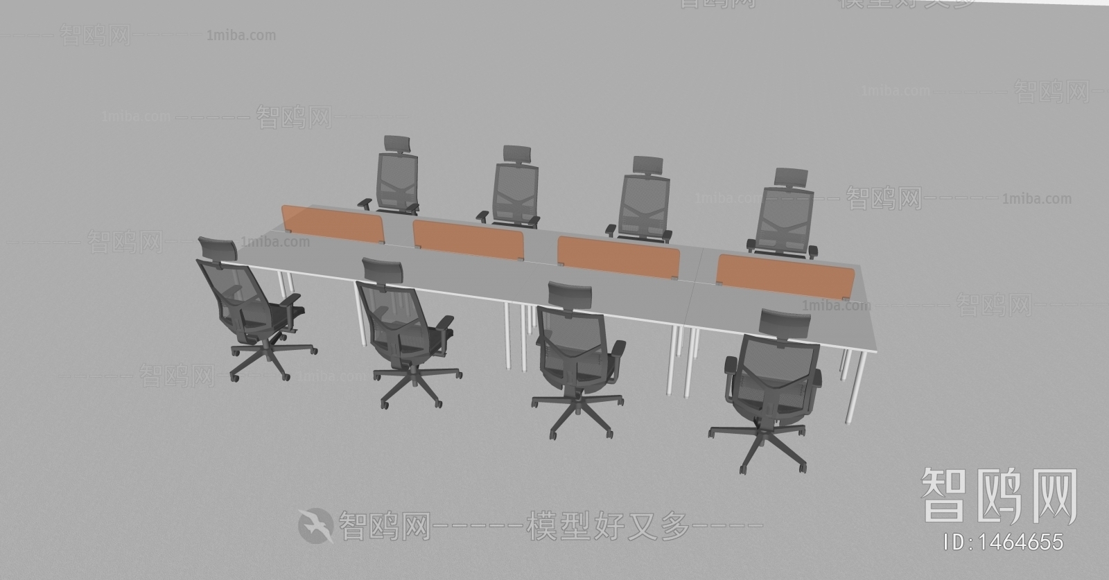 现代办公桌椅组 合