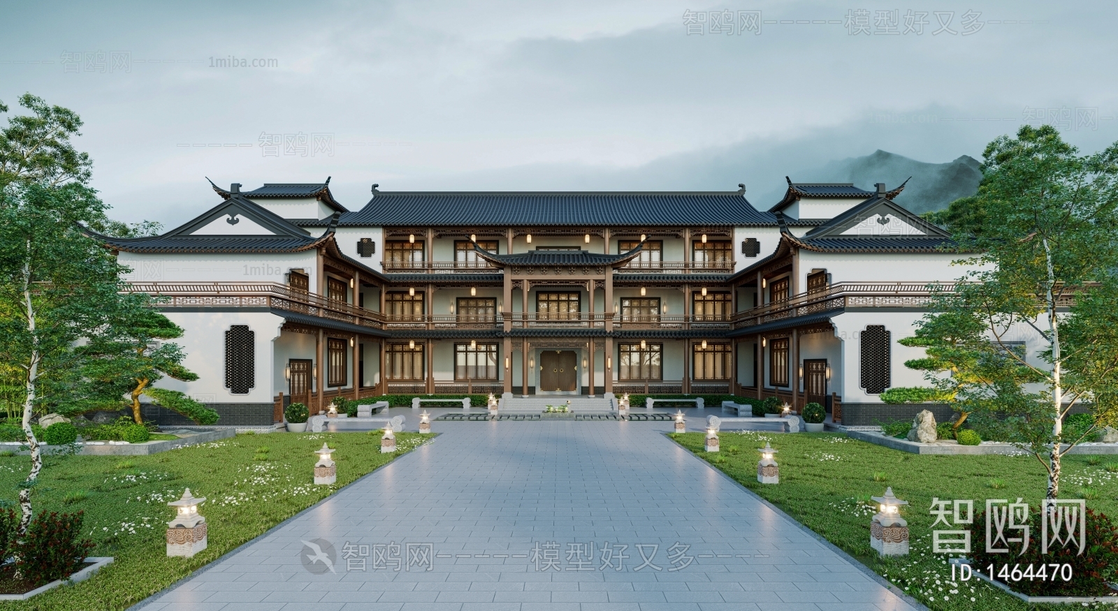 Chinese Style Villa Appearance