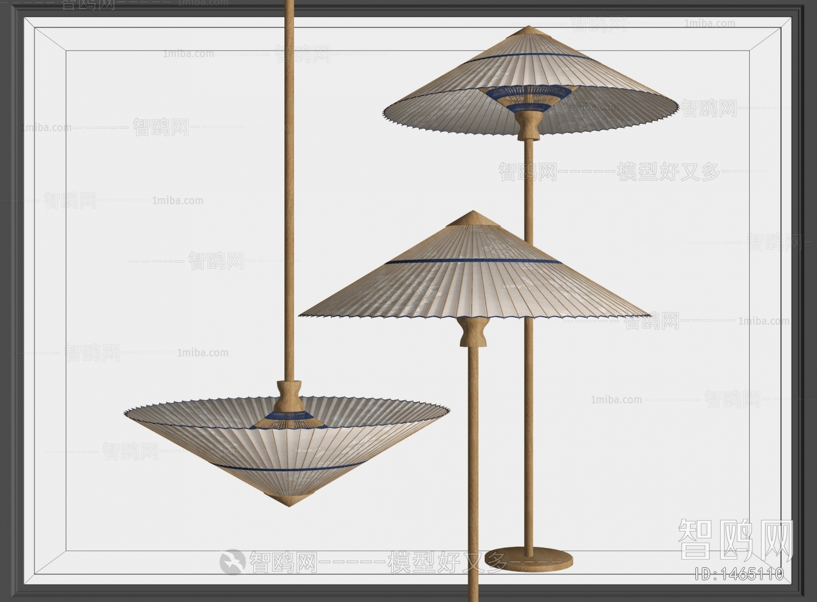 Japanese Style New Chinese Style Floor Lamp
