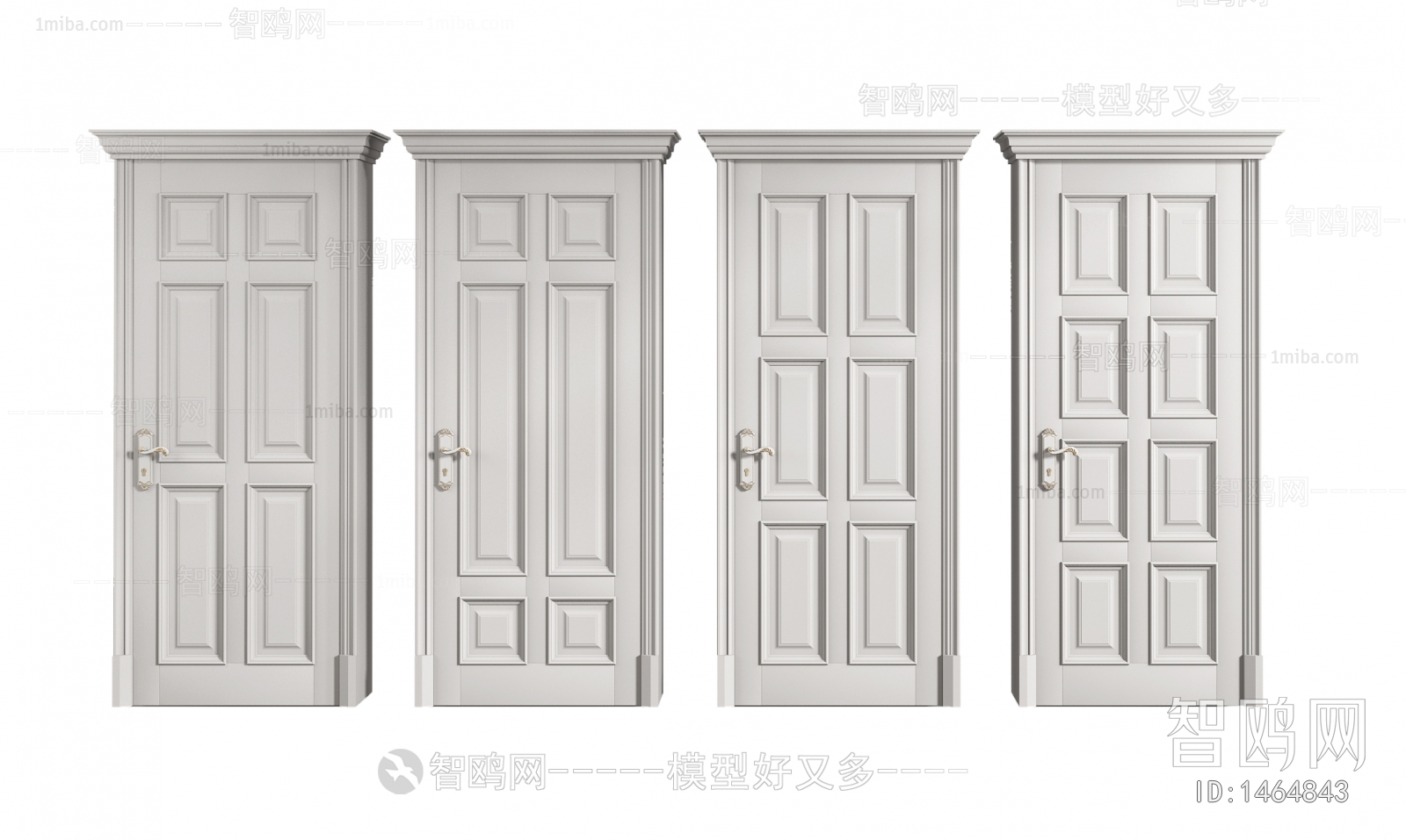 Simple European Style Single Door