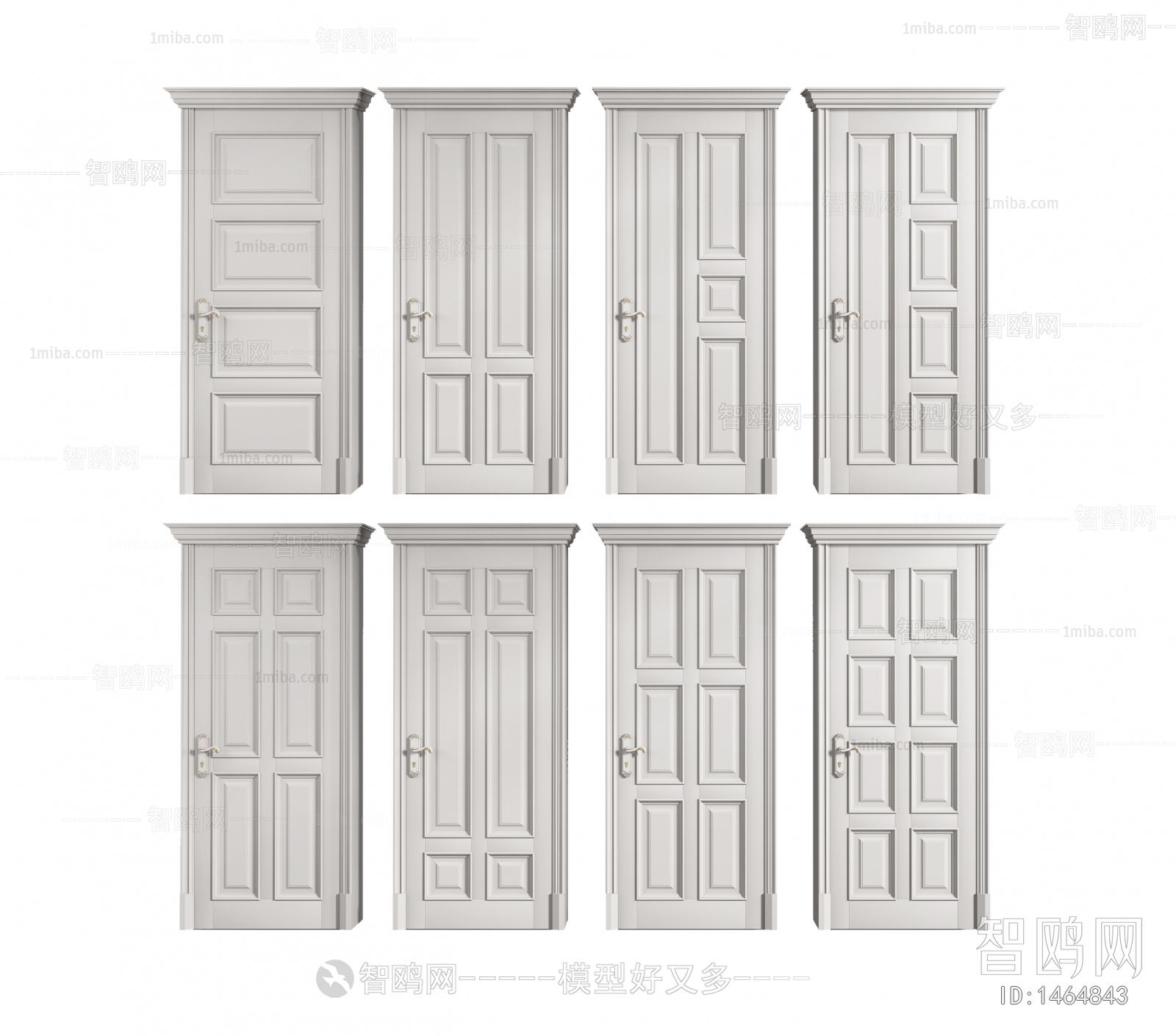 Simple European Style Single Door