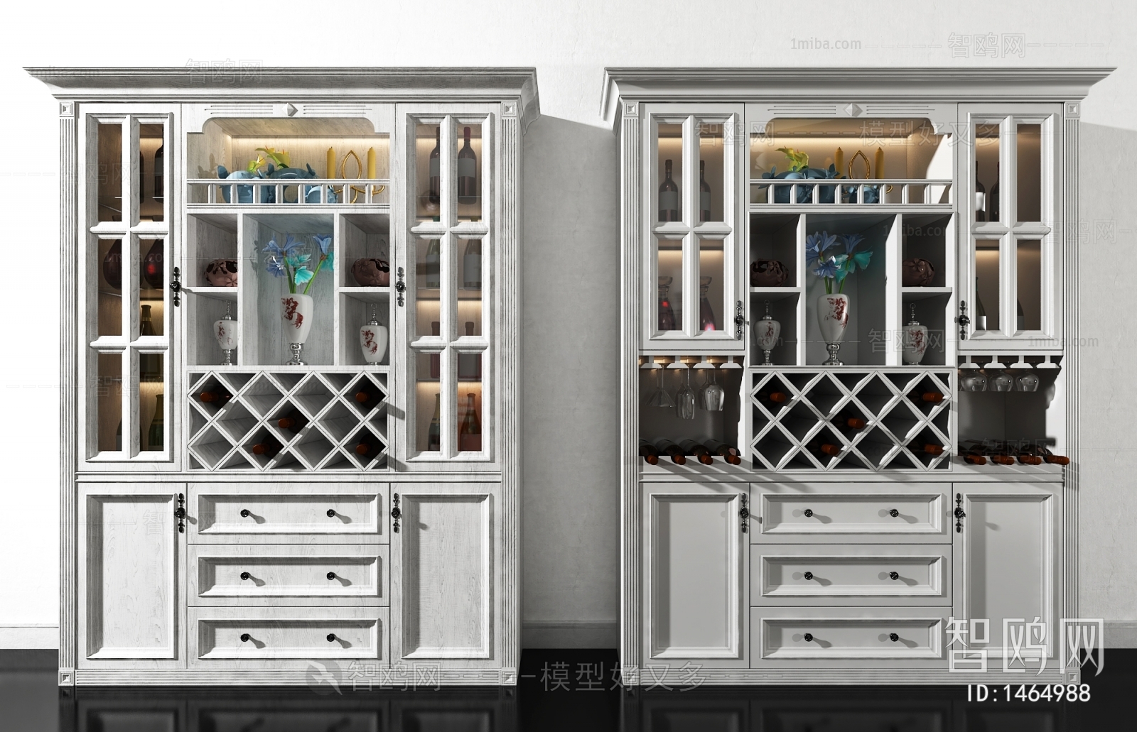 Simple European Style Wine Cabinet