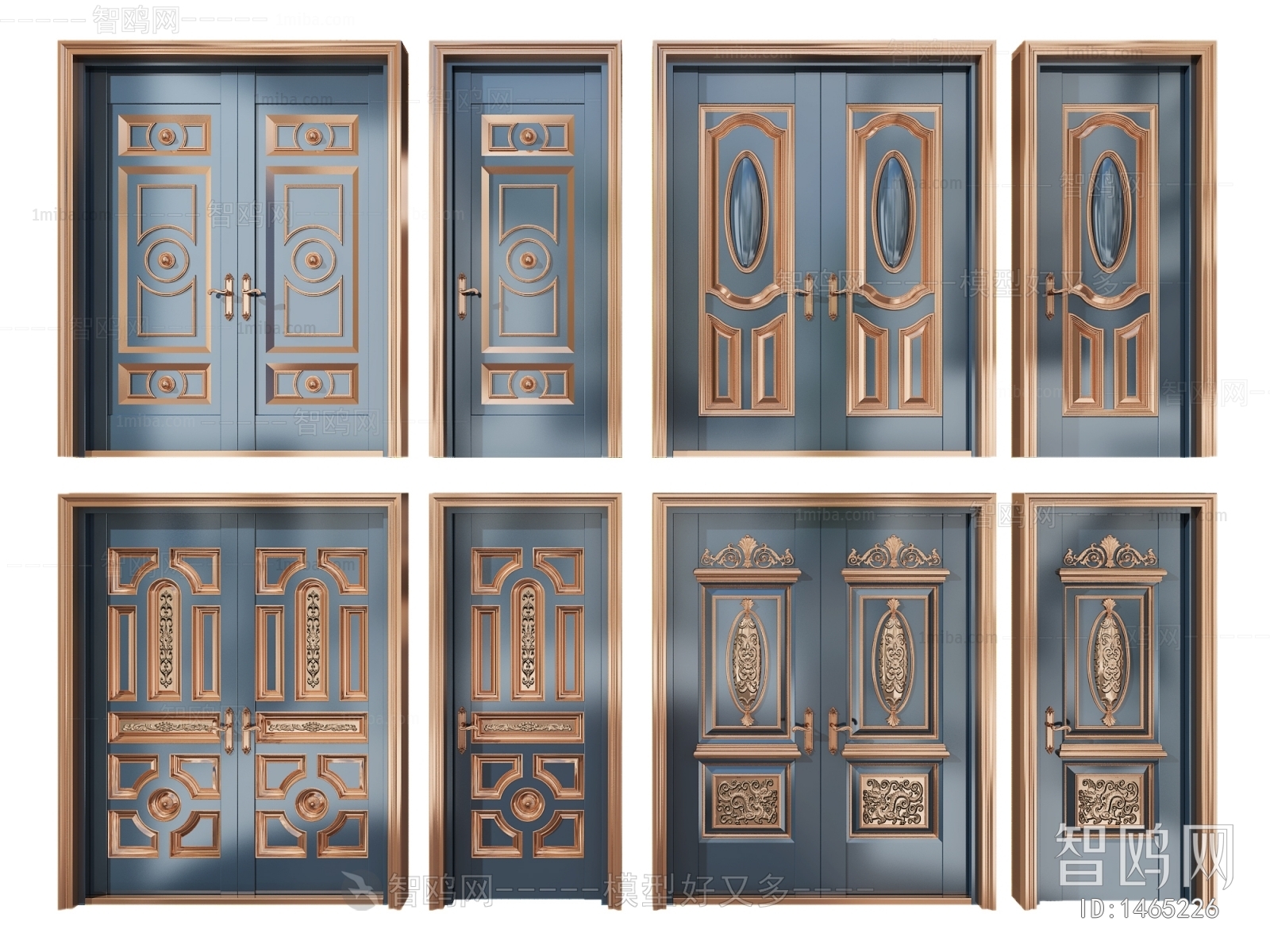 European Style Classical Style Double Door