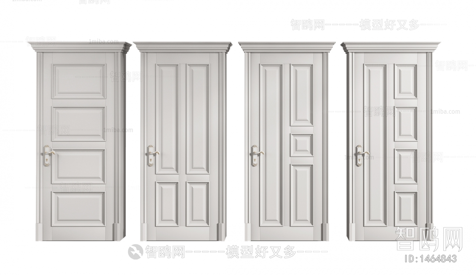 Simple European Style Single Door