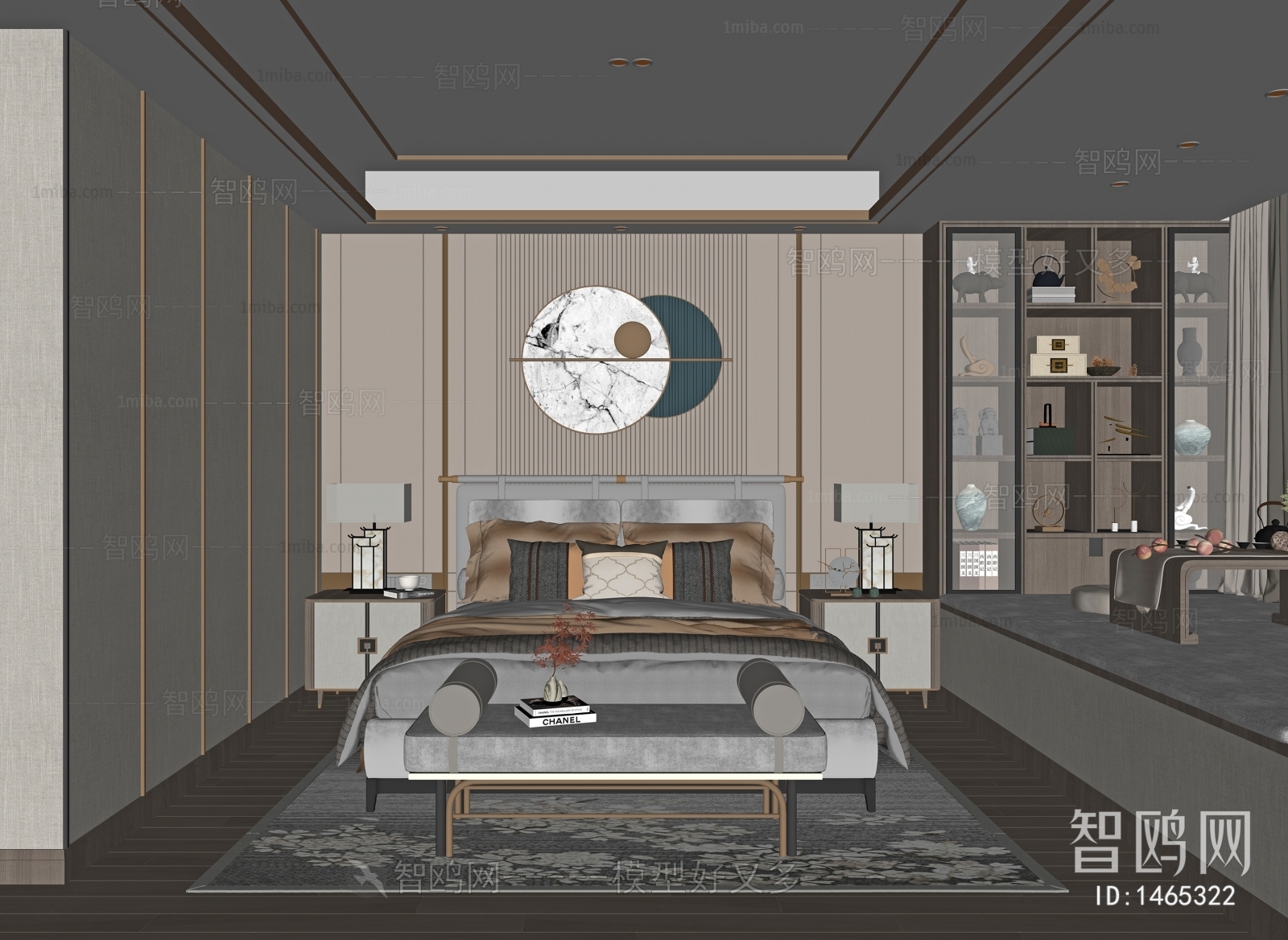 New Chinese Style Bedroom