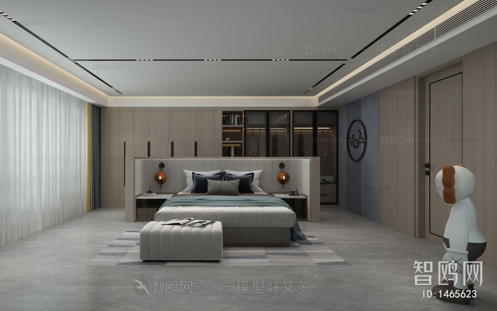 New Chinese Style Bedroom