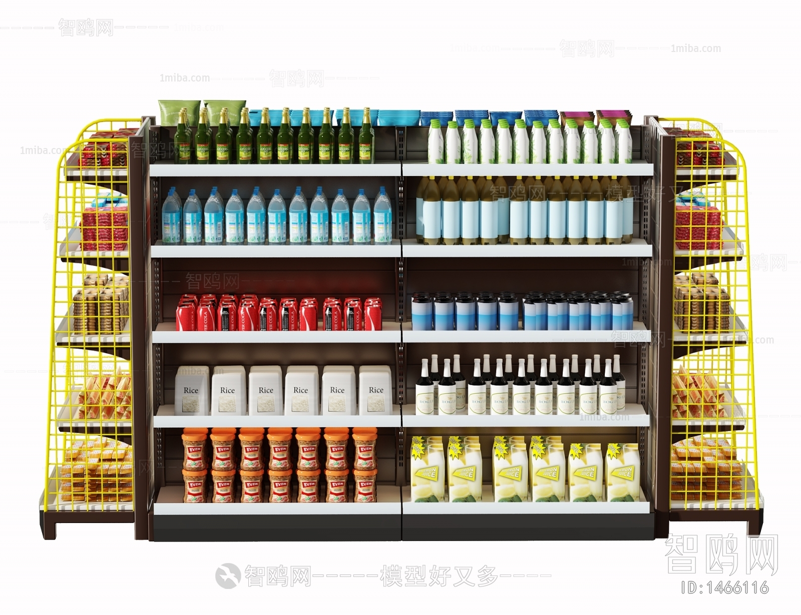 Modern Supermarket Shelf