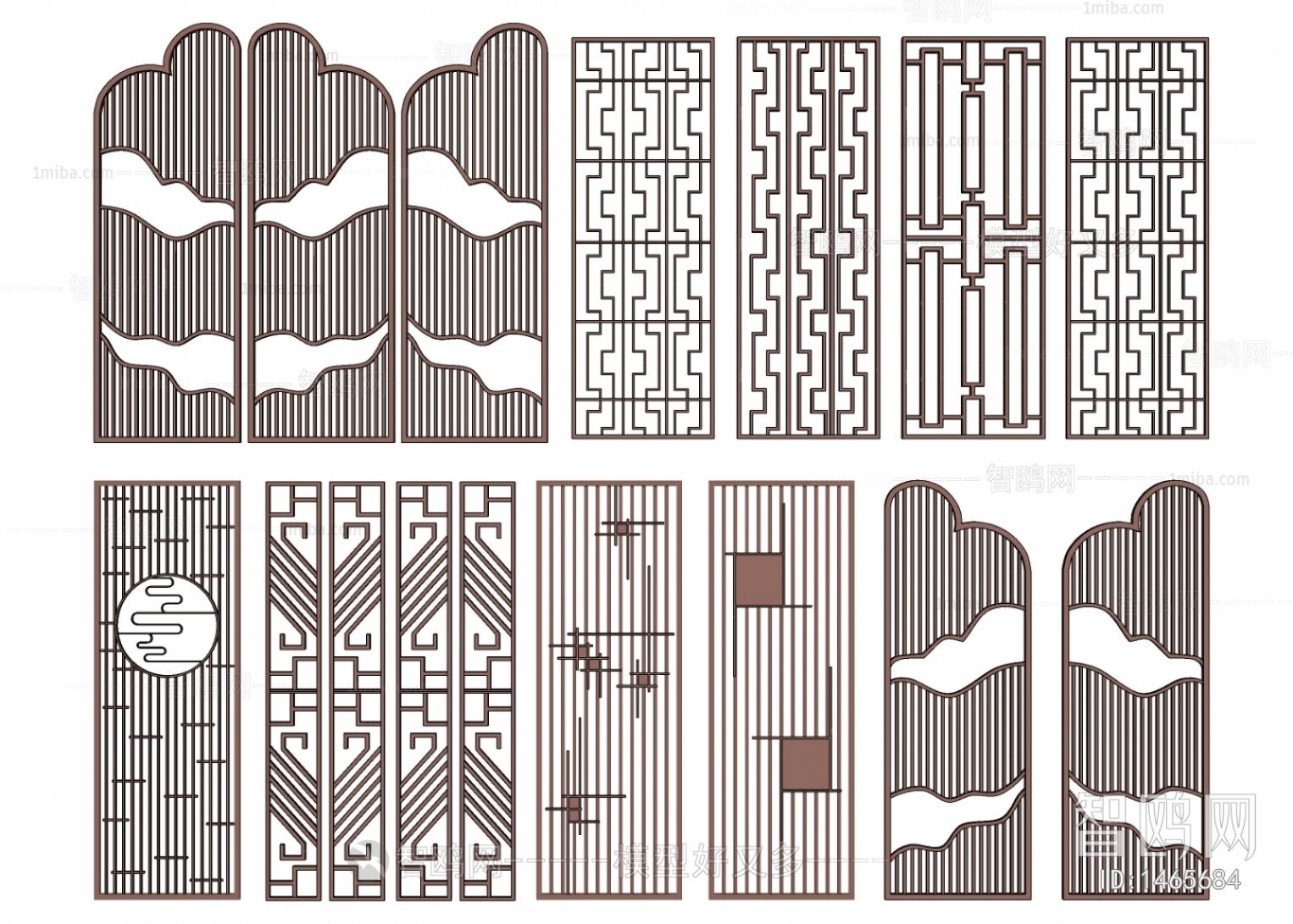 Modern New Chinese Style Partition