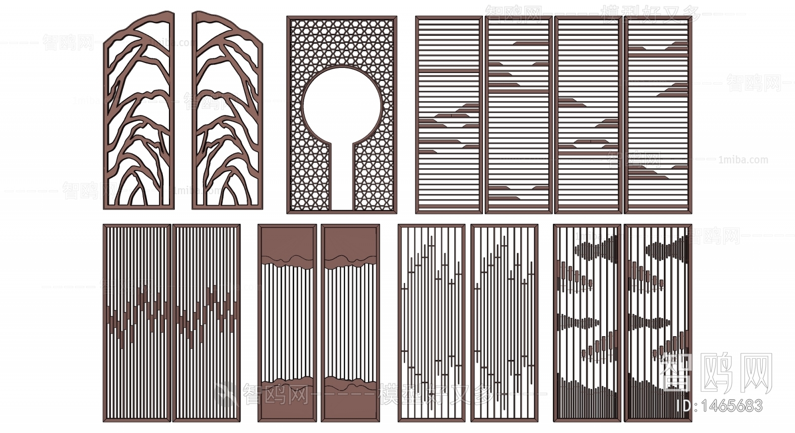 Modern New Chinese Style Partition