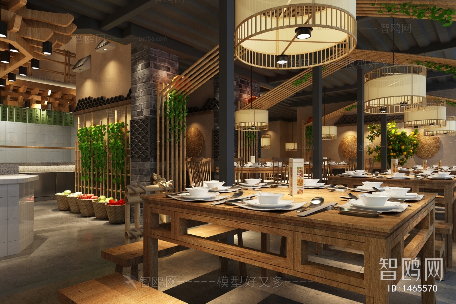 Idyllic Style New Chinese Style Restaurant