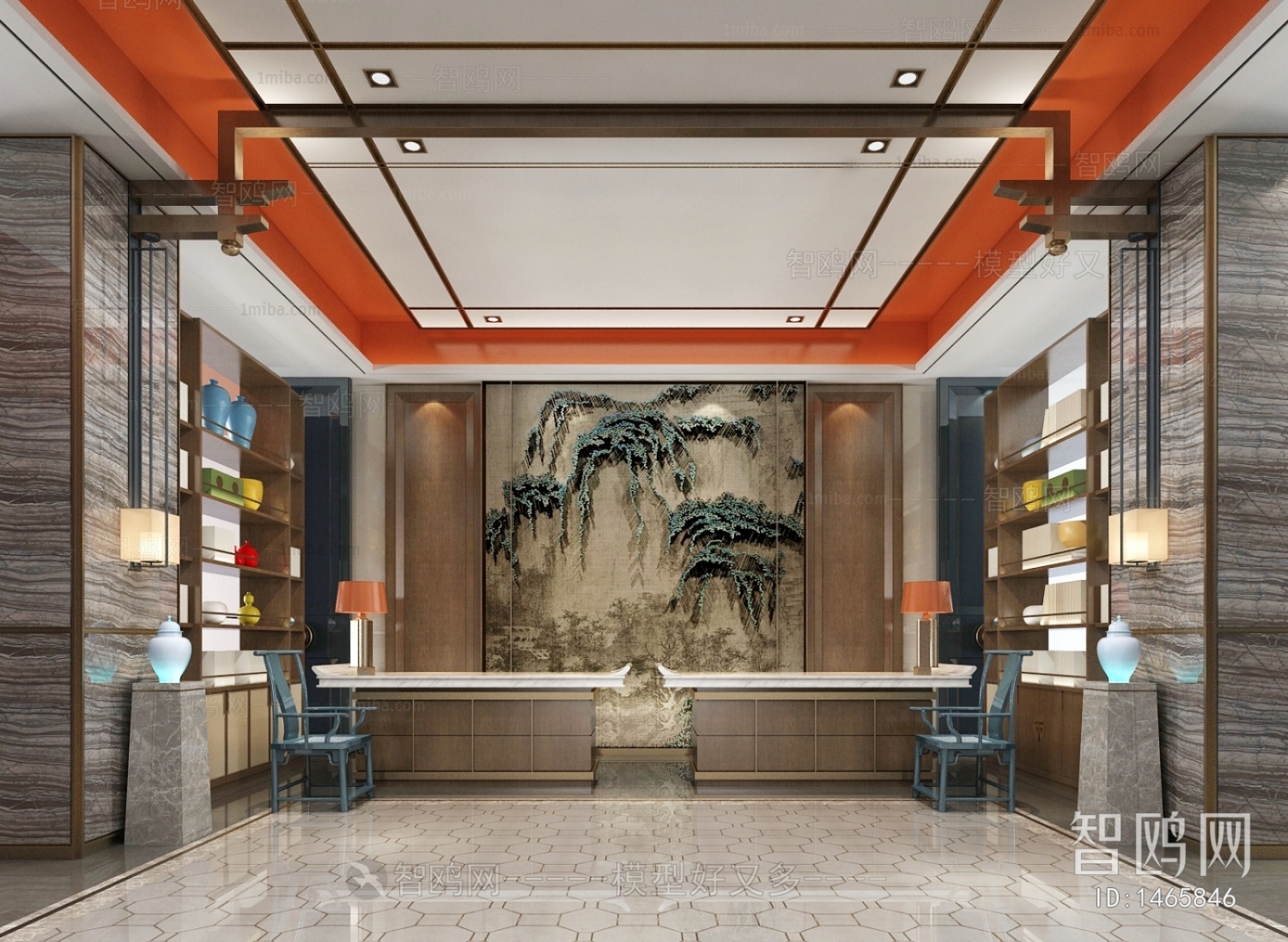 New Chinese Style Lobby Hall