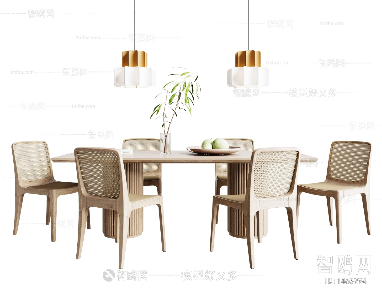 Wabi-sabi Style Dining Table And Chairs