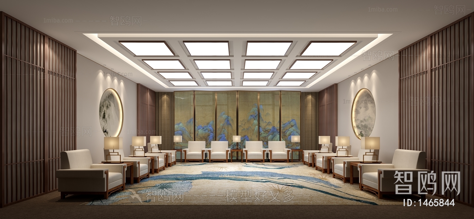 New Chinese Style Reception Room