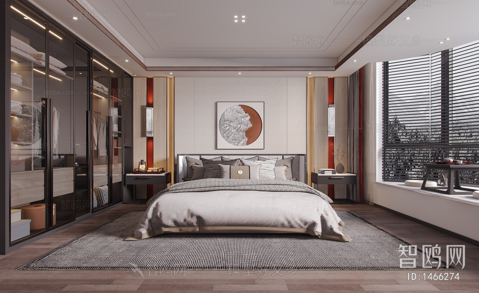 New Chinese Style Bedroom