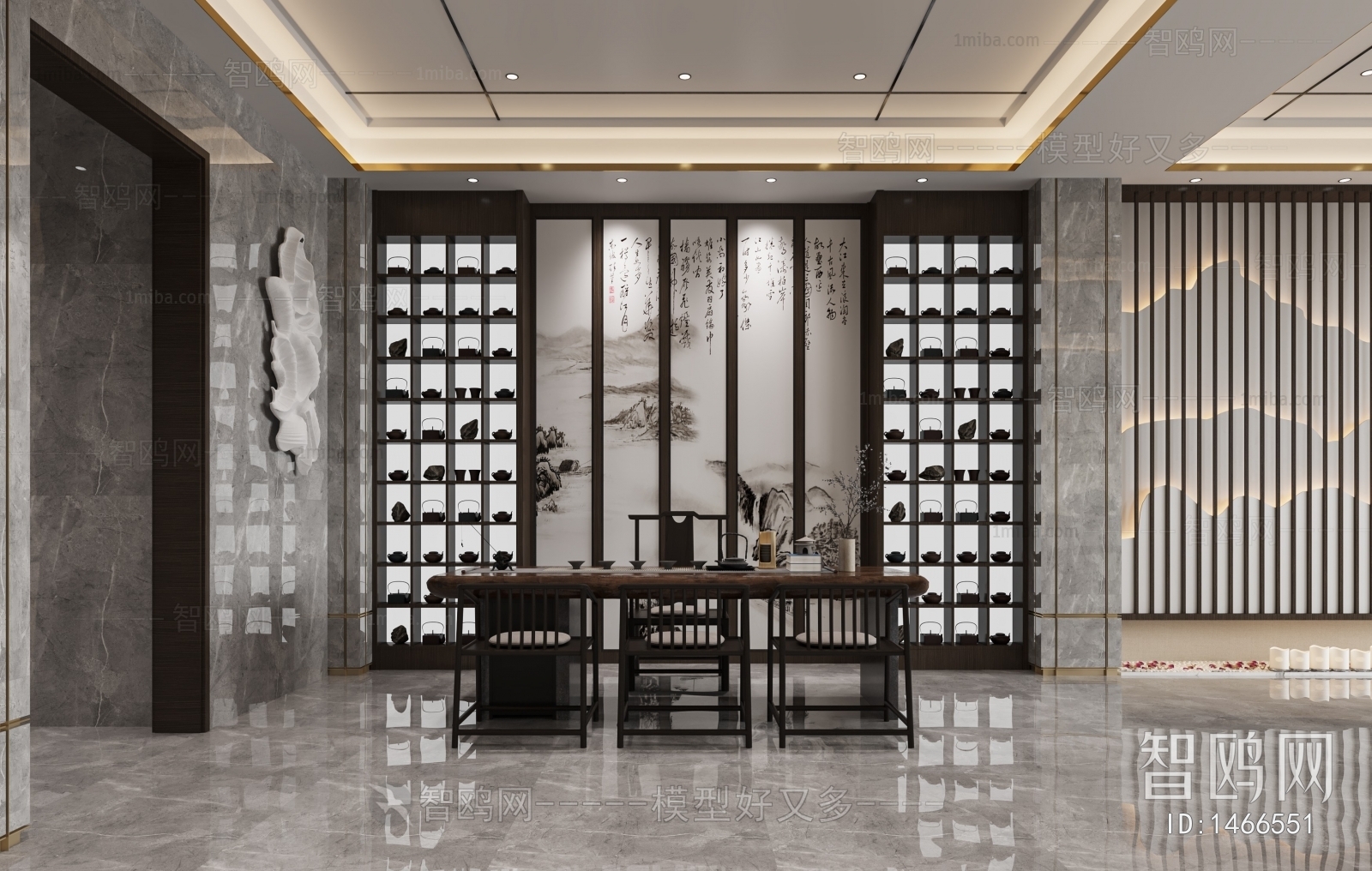 New Chinese Style Reception Room