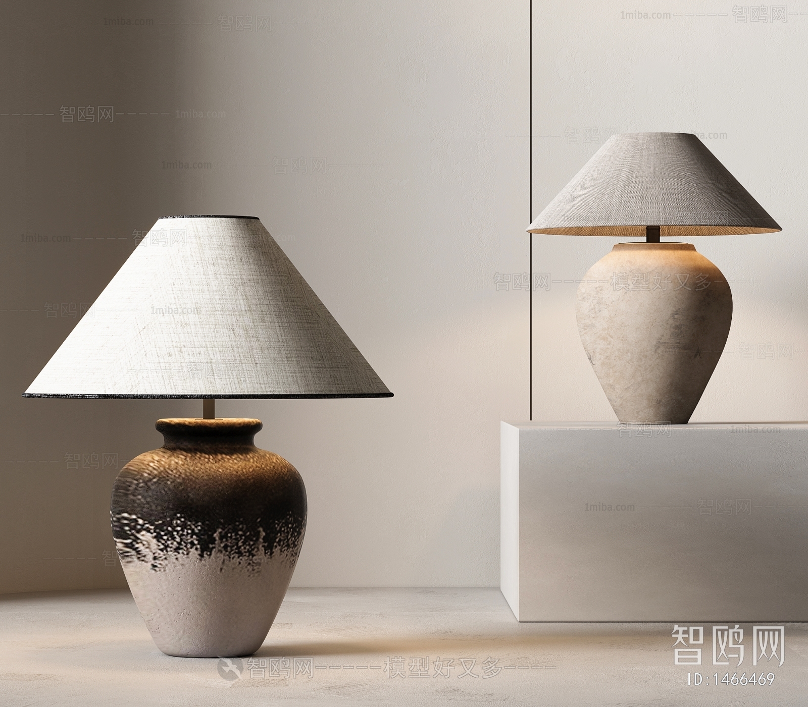 Wabi-sabi Style Table Lamp