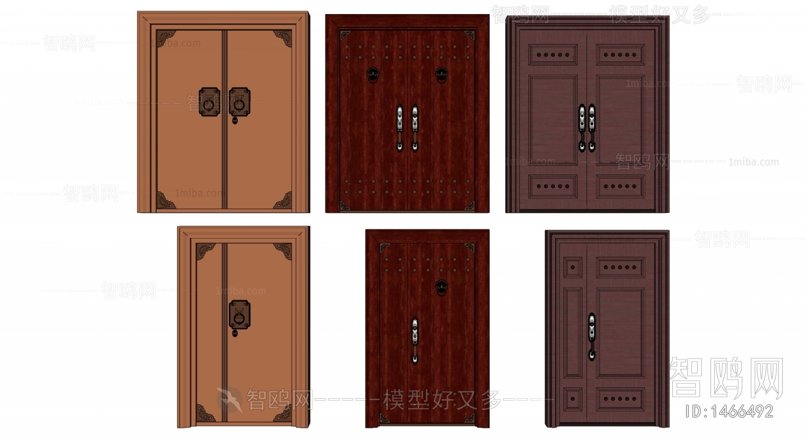 New Chinese Style Double Door