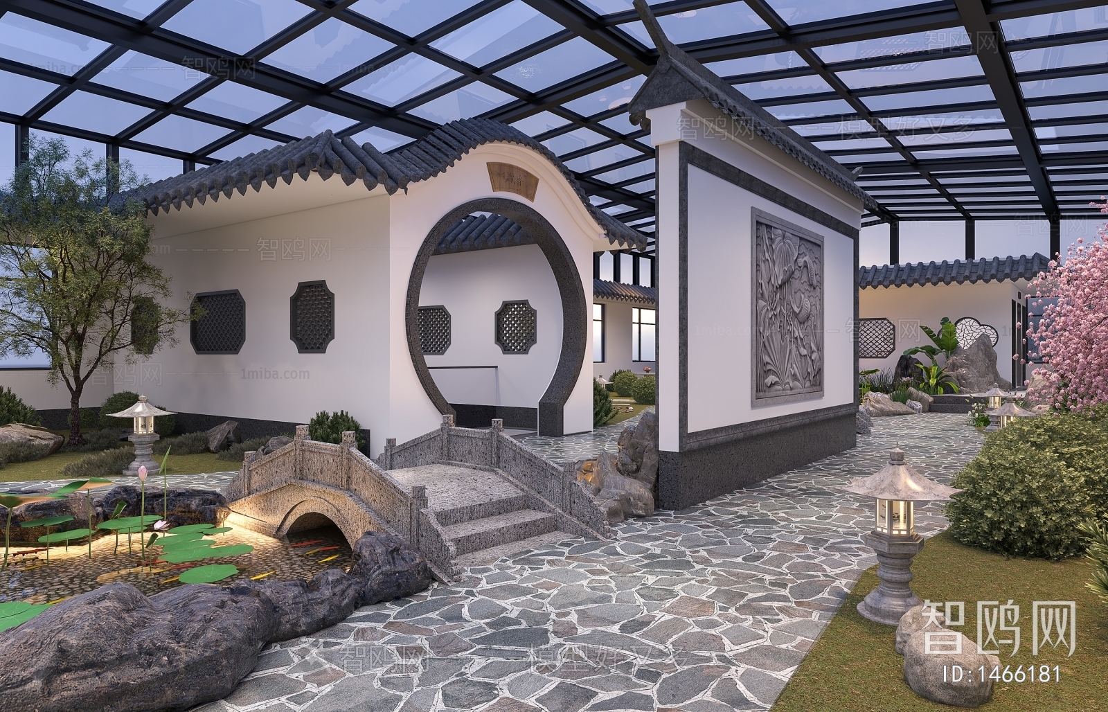 New Chinese Style Courtyard/landscape