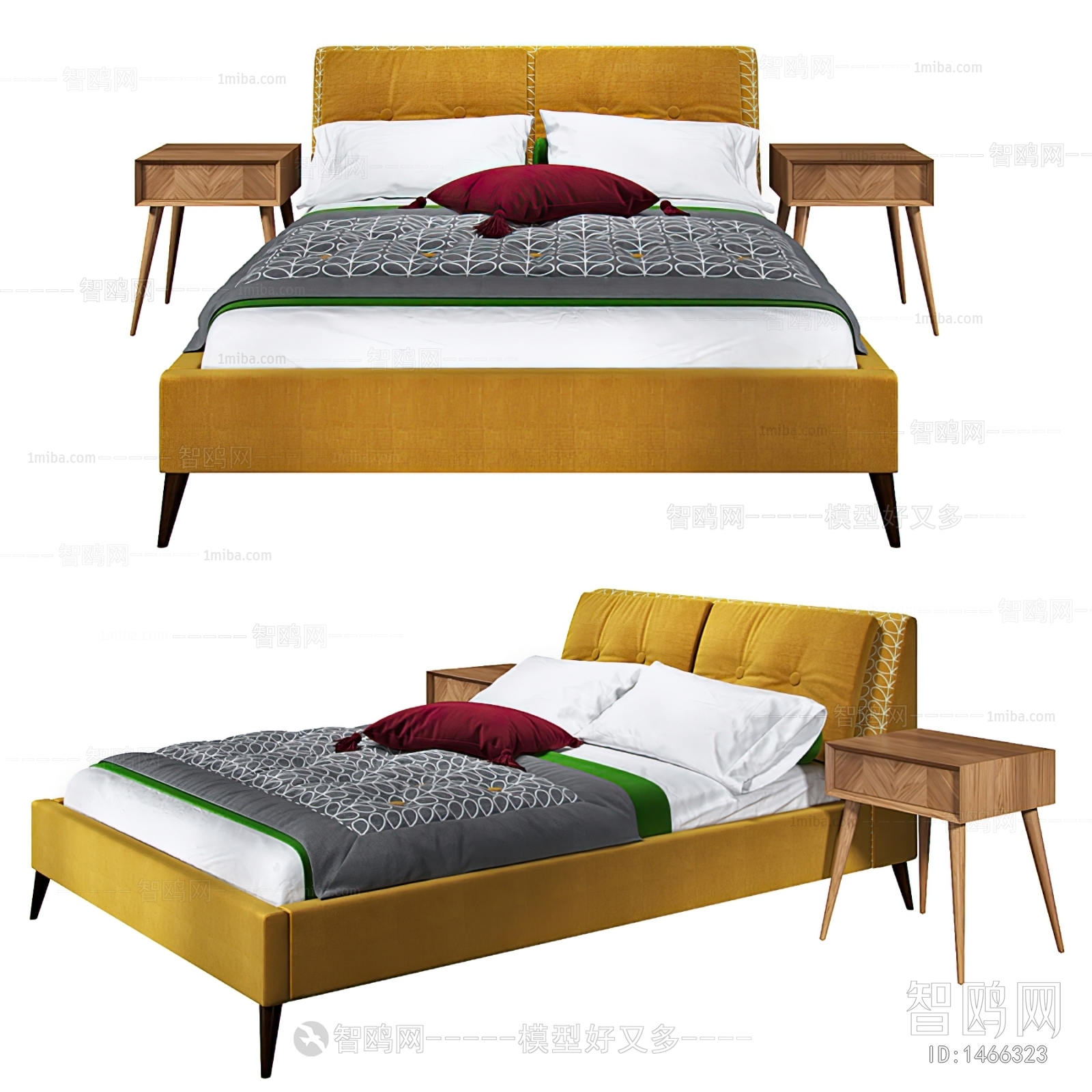 Nordic Style Double Bed