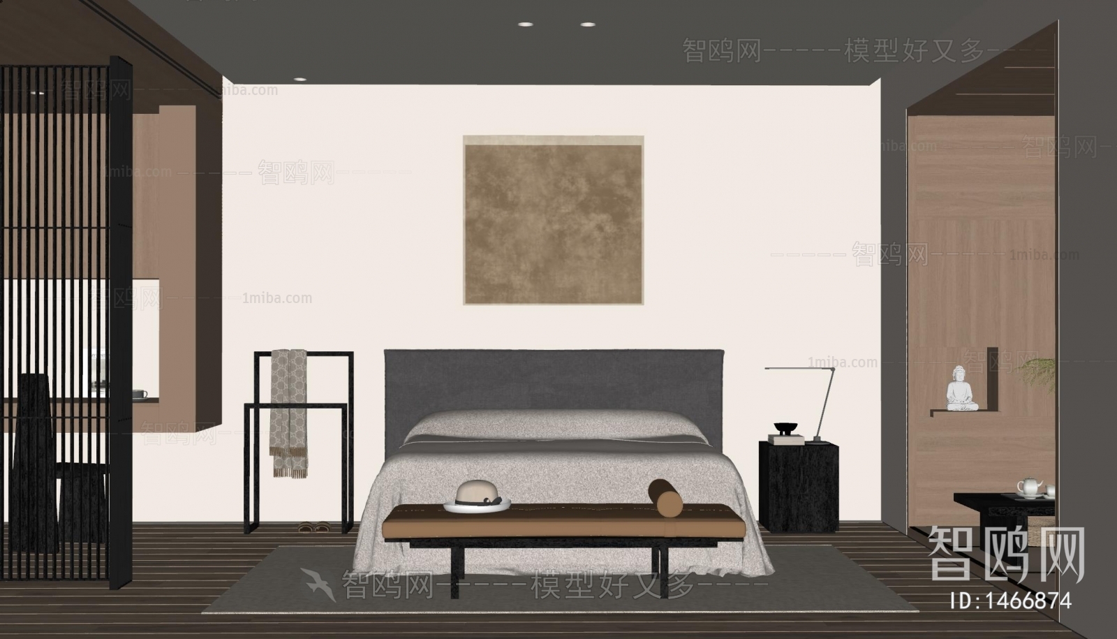 Wabi-sabi Style Bedroom