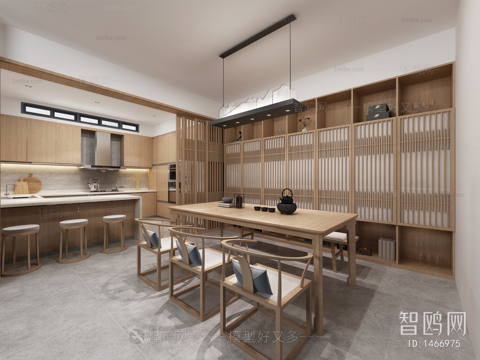 New Chinese Style Dining Room