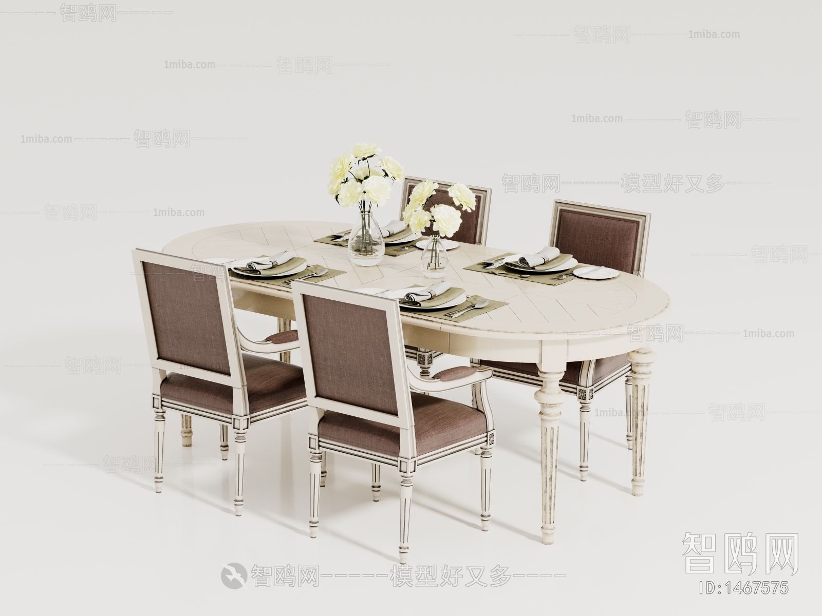 American Style Dining Table And Chairs