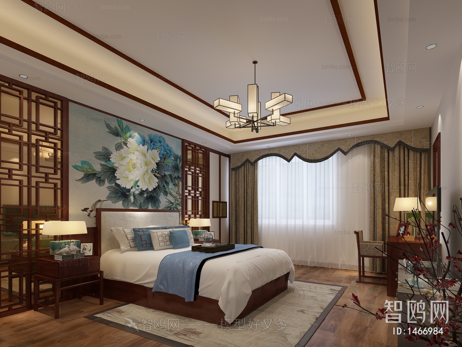 New Chinese Style Bedroom