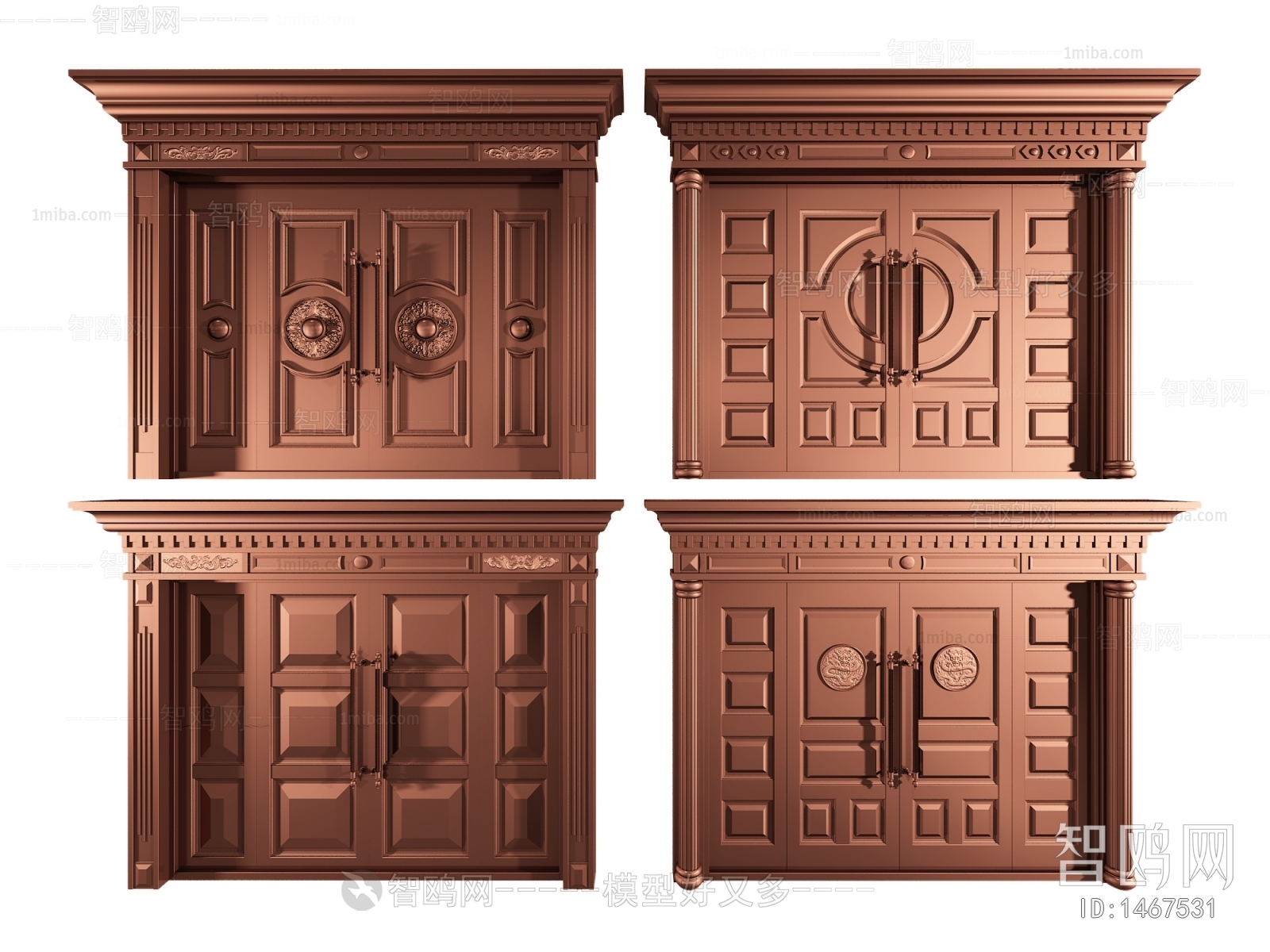 European Style Simple European Style Double Door