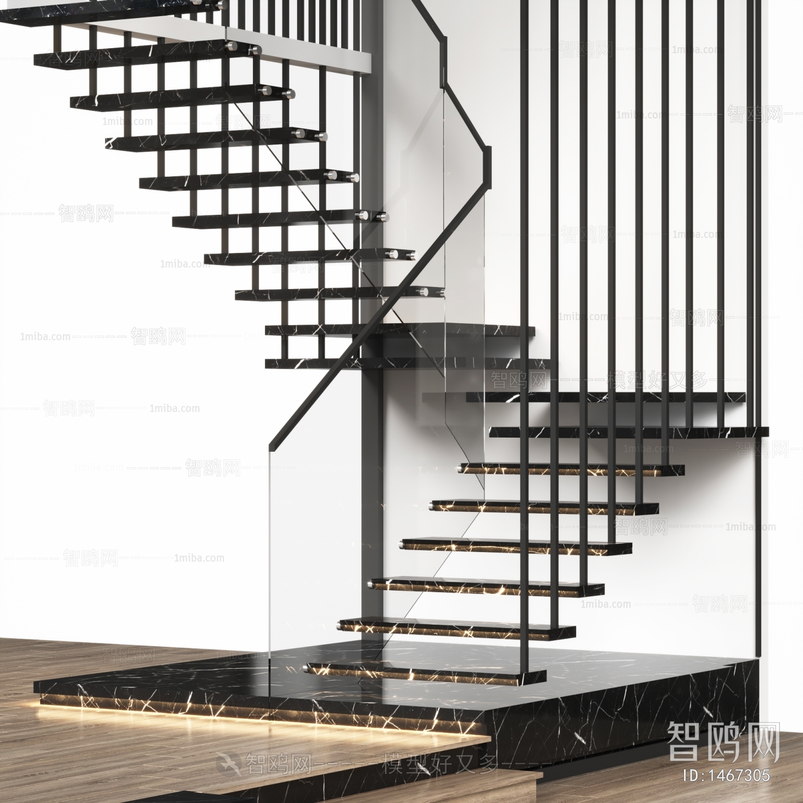 Modern Stair Balustrade/elevator