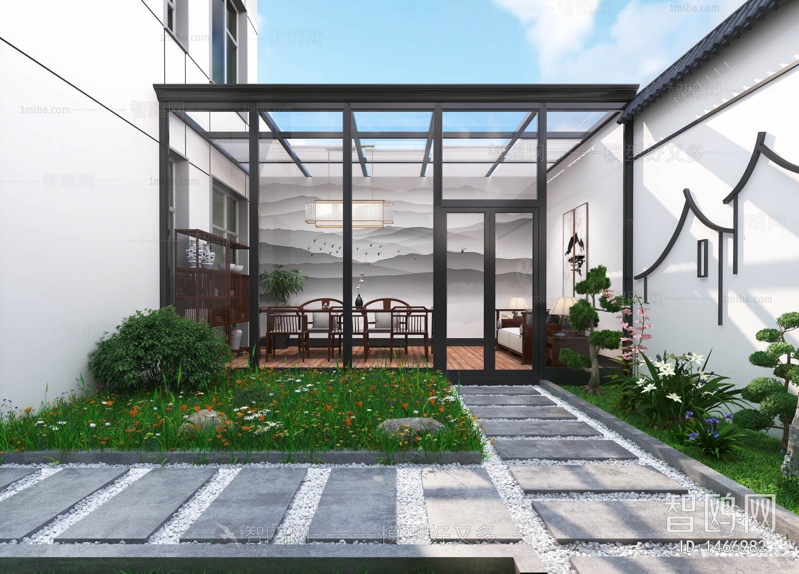 Modern Courtyard/landscape